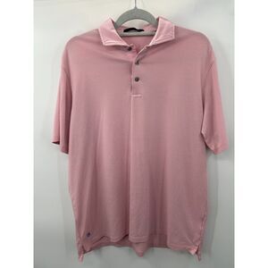 Greyson Polo Shirt Mens Large Pink Golf Performance Wolf